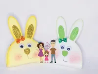 G1.271  Gabarito de Moldes em MDF Coelho Encantado - Porta Bombom - Foto 2