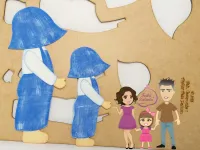 G1.263  Gabarito de Moldes  em MDF Camponês 1 - Foto 2