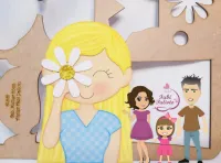 G1.262 Gabarito de Moldes em MDF Mulher 20cm