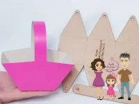 G1.266 Gabarito de Moldes em MDF Cesta de Piquenique  M - Foto 2