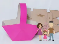 G1.268 Gabarito de Moldes em MDF Cesta de Piquenique  GG