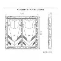 Painel de led Outdoor Led P6 96x96 PARA POSTO DE COMBUSTIVEL e afins - Foto 7