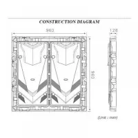 Painel de led Outdoor Led P6 192x192 (2X2) PARA POSTO DE COMBUSTIVEL e afins - Foto 5