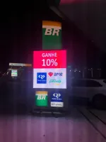 Painel de led Outdoor Led P6 192x96 (2X1) PARA POSTO DE COMBUSTIVEL e afins