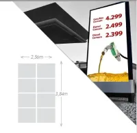 Painel de led Outdoor Led P6 192x96 (2X1) PARA POSTO DE COMBUSTIVEL e afins - Foto 18