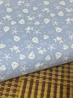   Tricoline  100% Algodão nautico m azulbb ref.500