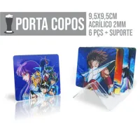JOGO DE 6 PORTA COPOS EM ACRÍLICO