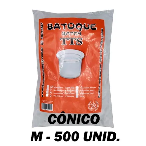 Batoque TTs NATURAL  Cônico - 500 M Imagem