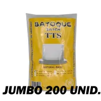 Batoque TTs NATURAL c/ Base EXTRA GRANDE - 200 Unid.