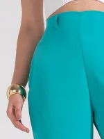 Calça pantacur pantalona detalhe na lateral elástico na cintura - Foto 3