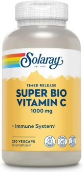 Solaray - Super Bio C Buffered Two-Stage Timed-Release - 250 Vegetarian Capsules - Foto 2