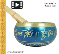 Tigela/Bowl Tibetano Azul. 15,5 cm