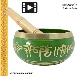 Tigela/Bowl Tibetano Verde. 15,5 cm.