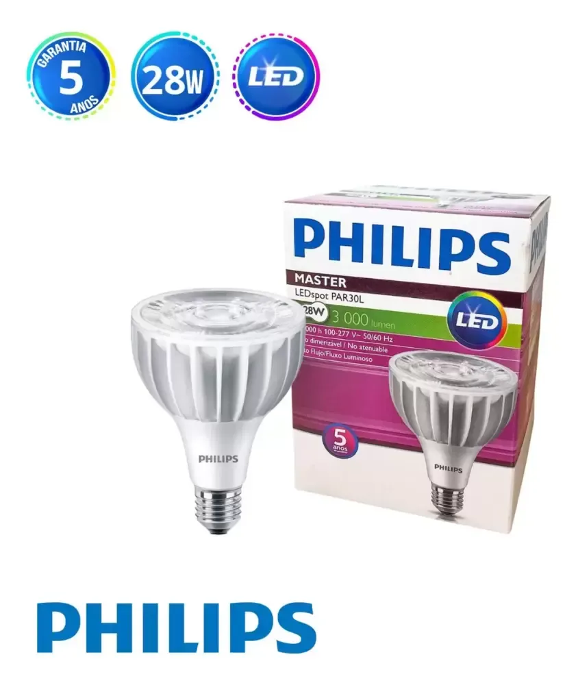 Lampada Led Par30 28W master collor cdmr Bivolt philips