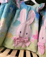Vestido Trapézio Coelhinho com Orelhas 3D - Foto 4