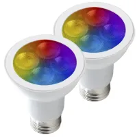 Lampada LED smart Wi-Fi Par20 RGB 7w    Controle Remoto e via celular casa inteligente - Foto 3