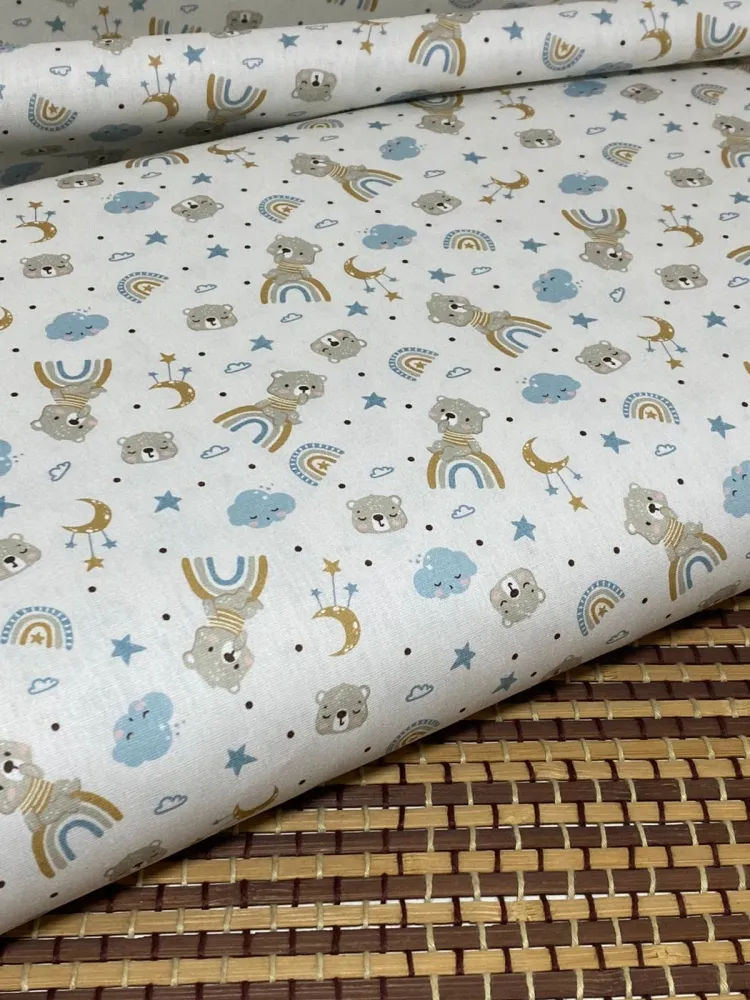 TECIDO TRICOLINE URS. ARCO IRIS  REF.500 Imagem