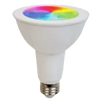 Lampada LED smart Wi-Fi Par30 RGB 12w    Controle Remoto e via celular casa inteligente - Foto 4