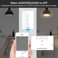 Interruptor Inteligente Smart IZY Controlador de Cargas Wifi 1/1 EWS 211 Branco Intelbras - Foto 5