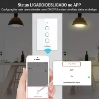 Módulo Interno para Interruptor Inteligente Sem Fio, EKAZA, Compatível com Alexa - Foto 4