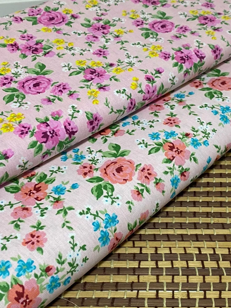 TECIDO TRICOLINE FLORAL REF. 1125 Imagem