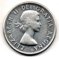 Canadá - 1964 - 50 Cents - Prata .800 - Aprox. 11,66g - 29,7mm - Foto 2