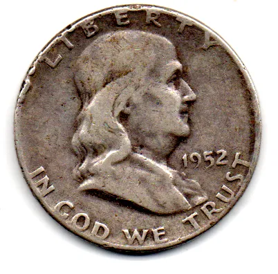 Estados Unidos - 1952 - 50 Cents - Half Dollar - Prata .900 - Aprox. 12,5g - 30,6mm Imagem