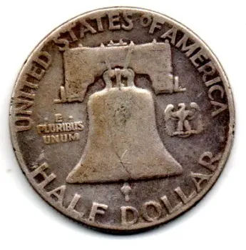 Estados Unidos - 1952 - 50 Cents - Half Dollar - Prata .900 - Aprox. 12,5g - 30,6mm - Foto 2