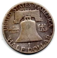 Estados Unidos - 1952 - 50 Cents - Half Dollar - Prata .900 - Aprox. 12,5g - 30,6mm - Foto 2