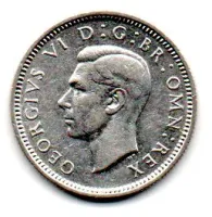 Reino Unido - 1940 - 6 Pence - Prata .500 - Aprox. 2,82g - 19,4mm - Foto 2
