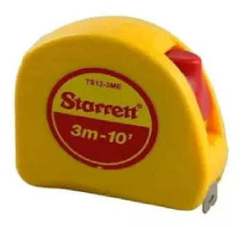 Trena De Bolso 3 Metros Profissional Starrett Fita De Aço