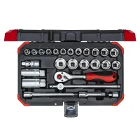 Jogo de soquetes Gedore Red Sextavado 3/8 26 Pcs R59003026 - Foto 3