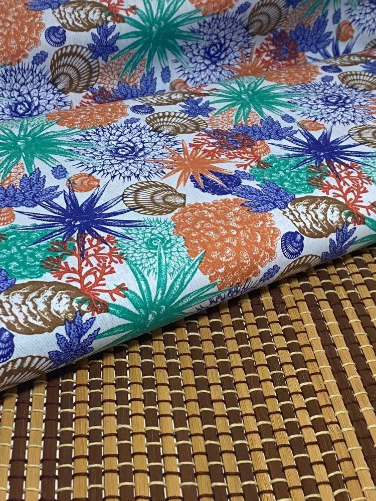 TECIDO TRICOLINE  FUNDO DO MAR REF.1091 Imagem