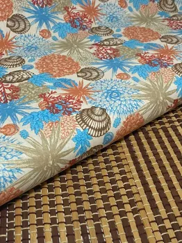 TECIDO TRICOLINE  FUNDO DO MAR REF.1127