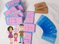 G1.272 Gabarito de Moldes em MDF Dominó 11cm - Foto 2