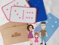 G1.273 Gabarito de Moldes em MDF Dominó 16cm