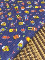   TECIDO TRICOLINE 0,50 X 1,50 ROBOK -AZ REF. 14