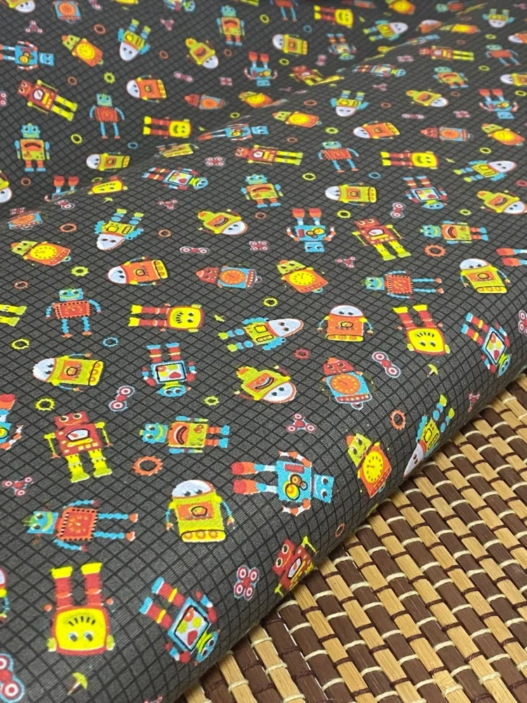 TECIDO TRICOLINE ROBÔ REF.35 Imagem