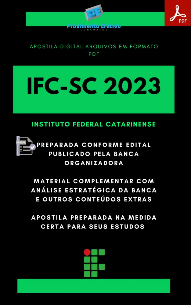 Apostila IFC SC Assistente Administração Ano 2023 Imagem