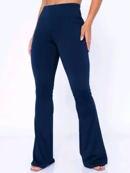 Calça Legging Feminina Flare Bailarina Boca de Cino Suplex