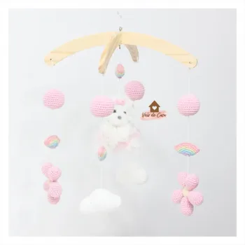 Móbile Pet - Bolinhas + Arco-íris + Nuvem + Flor - Foto 2