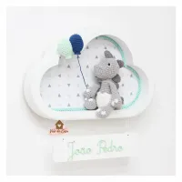 Dinossauro - Nuvem M Branca - Porta Maternidade - Foto 3