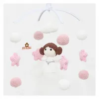 Móbile Princesa Leia  - Estrelas + Bolinhas - Foto 4