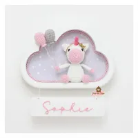 Unicórnio - 2 balões - Nuvem Branca - Porta Maternidade - Foto 2