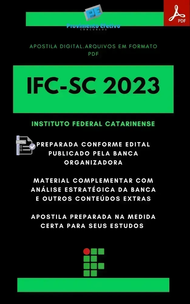 Apostila IFC SC Médico Veterinário Ano 2023 Imagem