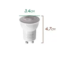 Lampada Led DIMERIZAVEL 3W Biv    Mini Dicroica Mr11 gu10 - Foto 2