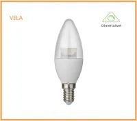 Lampada led DIMERIZAVEL Vela leitosa 4W biv - Foto 2