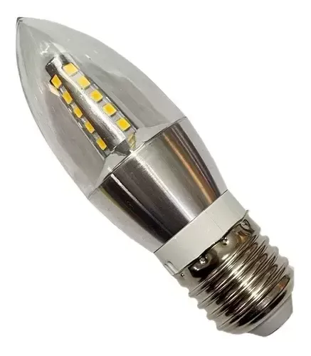 Lampada led Vela TRANSPARENTE 4W biv Imagem