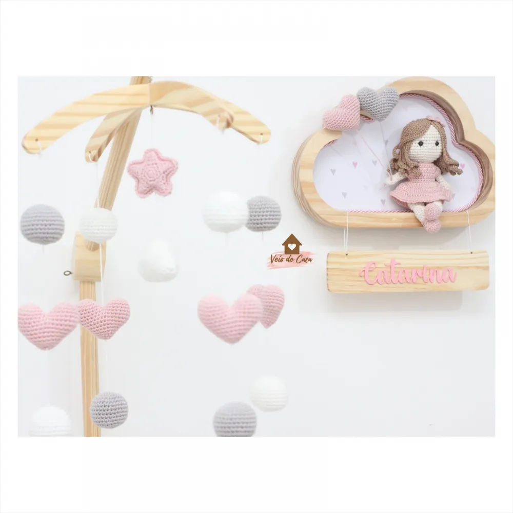 Kit - Enfeite Boneca + Móbile 