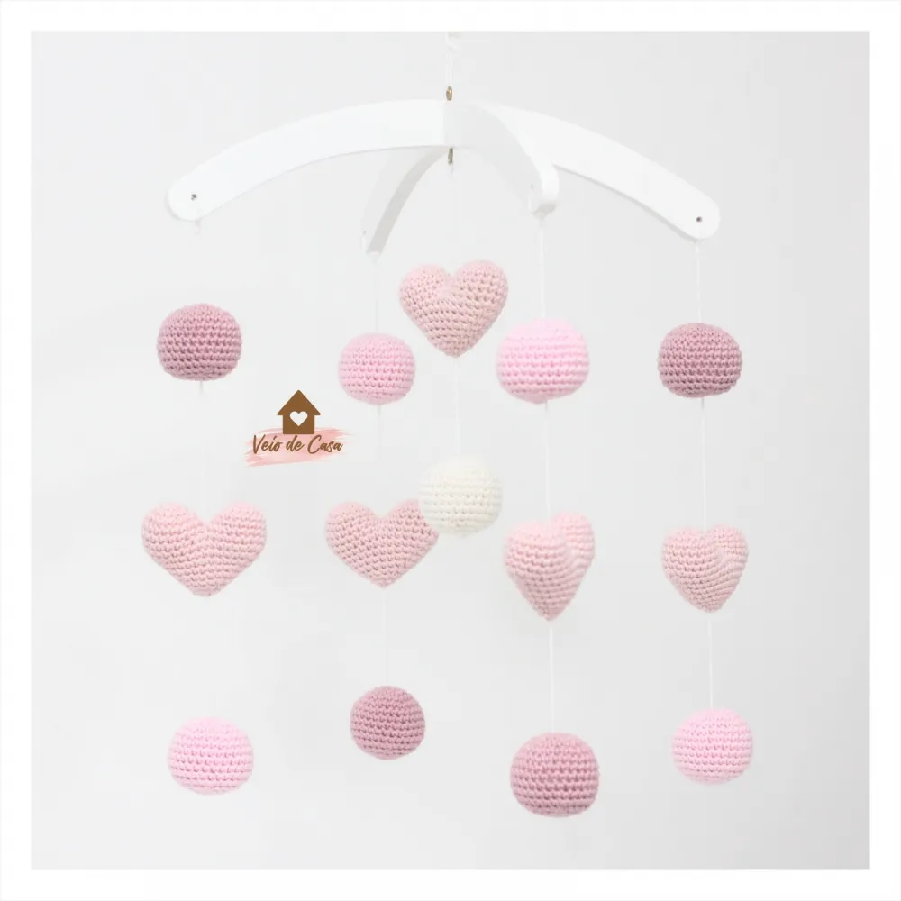 Móbile -  Bolinhas + Corações Imagem